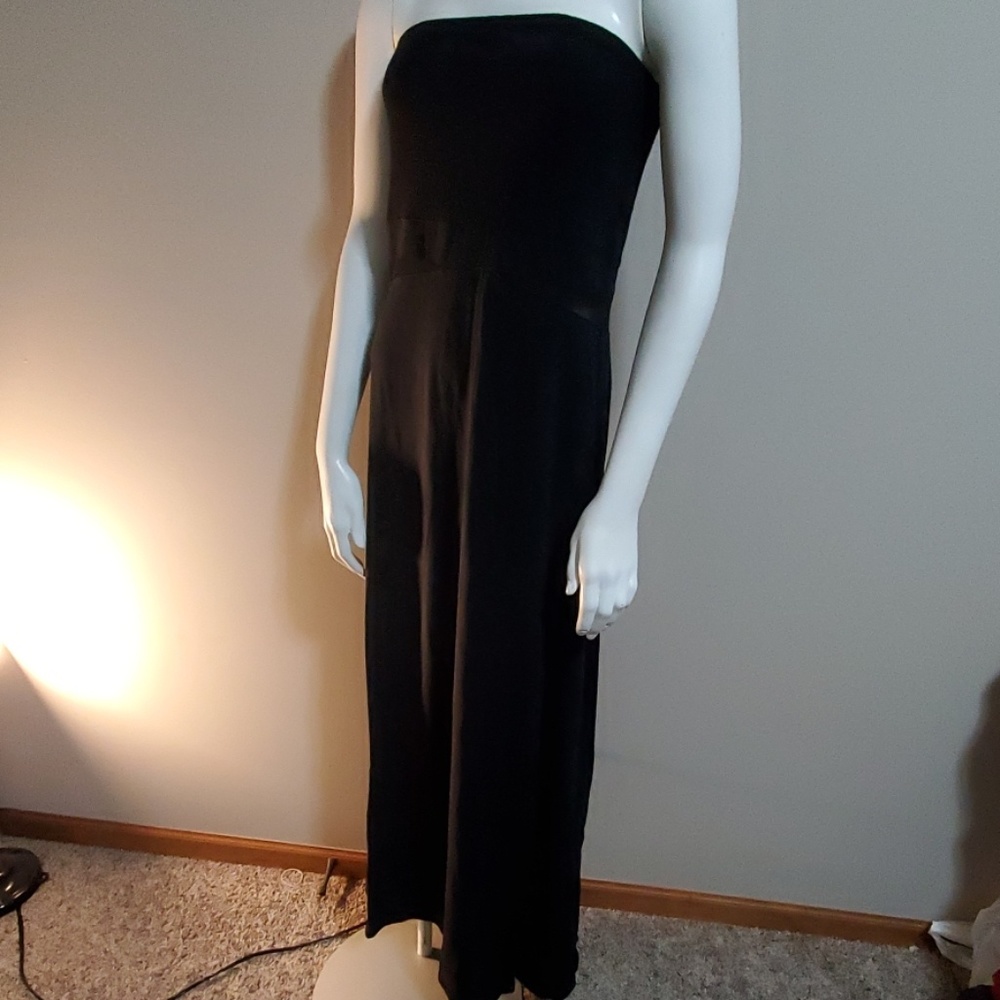 Hurley Black Strapless Maxi Dress